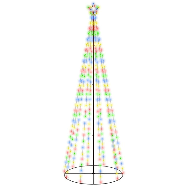 Kartio joulukuusi 310 värikästä LED-valoa 100x300 cm