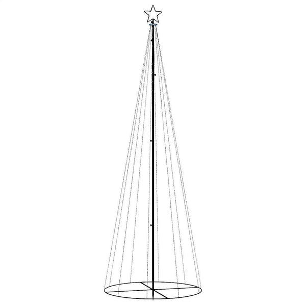 Kartio joulukuusi 310 värikästä LED-valoa 100x300 cm