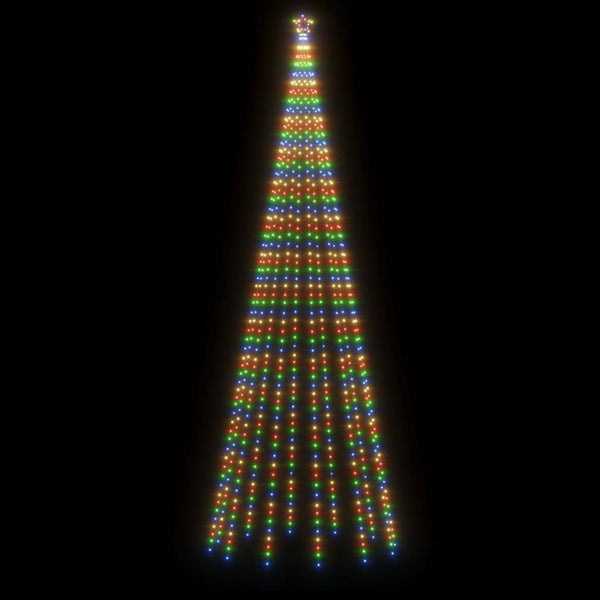 Kartio joulukuusi 732 värikästä LED-valoa 160x500 cm