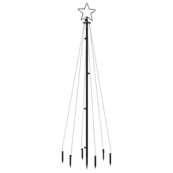 Joulukuusi piikillä 108 lämpimän valkoista LED-valoa 180 cm