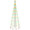Moniväristä joulukuusi piikillä Armiana 300cm (310 led-valoa)