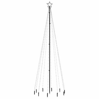 Moniväristä joulukuusi piikillä Armiana 300cm (310 led-valoa)