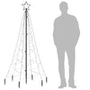 Joulukuusi piikillä 200 kylmän valkoista LED-valoa 180 cm