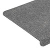 Itsekiinnittyvät porrasmatot 15 kpl 65x24,5x3,5 cm harmaa