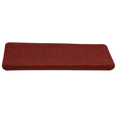 Itsekiinnittyvät porrasmatot 15 kpl 65x24,5x3,5 cm punainen