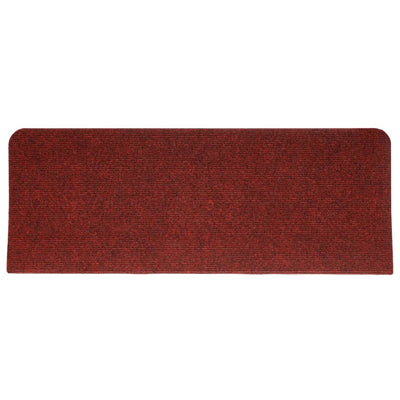 Itsekiinnittyvät porrasmatot 15 kpl 65x24,5x3,5 cm punainen