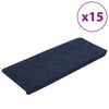 Itsekiinnittyvät porrasmatot 15 kpl 65x24,5x3,5 cm sininen