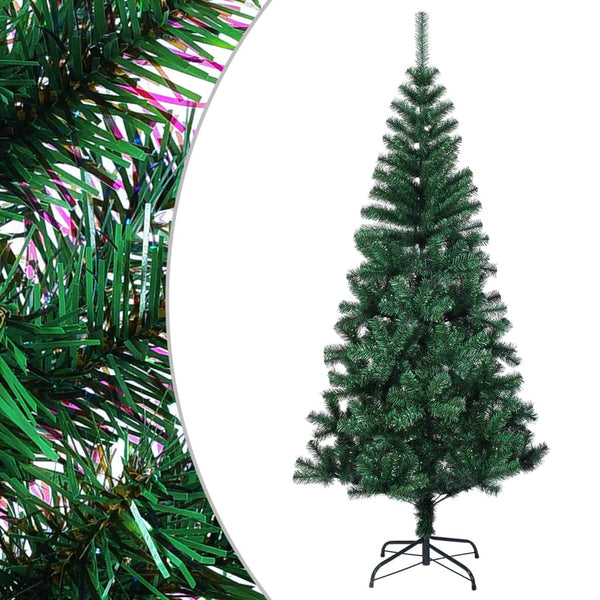 Vihreä tekojoulukuusi värikkäät oksankärjet Condrea 210cm (pvc)