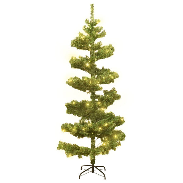 Vihreä pyörrejoulukuusi telineellä Mada 150cm (esivalaistu pvc)