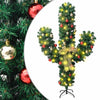 Vihreä joulukaktus telineellä ja led-valoilla Ghomi 180cm (pvc)