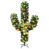 Vihreä joulukaktus telineellä ja led-valoilla Ghomi 180cm (pvc)