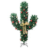 Vihreä joulukaktus telineellä ja led-valoilla Ghomi 180cm (pvc)