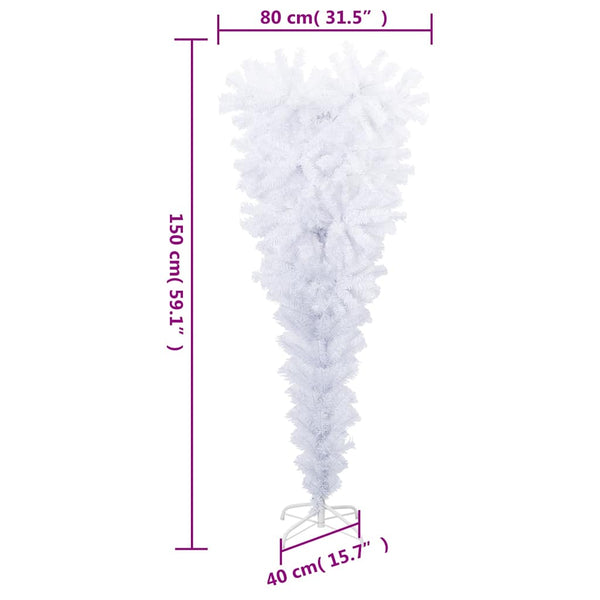 Tekokuusi ylösalainen jalustalla valkoinen 150 cm