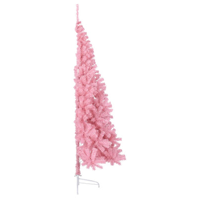 Pinkki tekojoulukuusen puolikas jalustalla Agr 240cm (pvc)