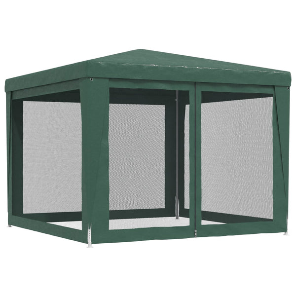 Vihreä juhlateltta Apize 3x3 m (4 verkkosivuseinää hdpe)