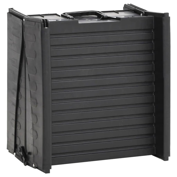 Musta taitettava koiran ramppi Jamaal 153x40x12,5cm (muovi)