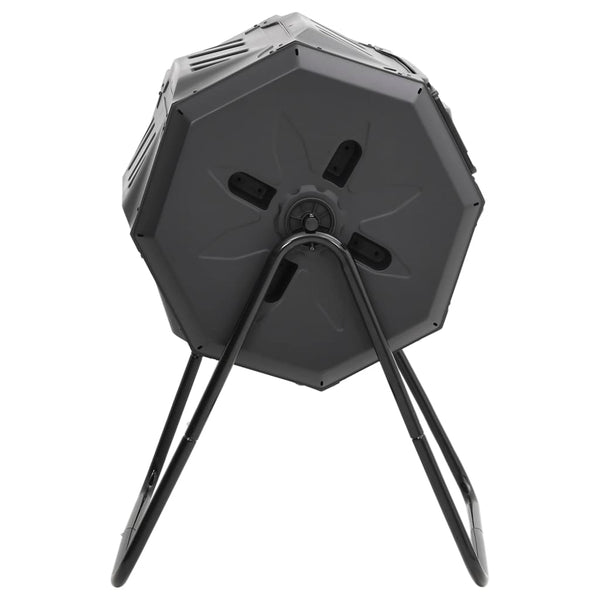 Musta puutarhakompostiroskis Erle 73x64x95cm (160 l)