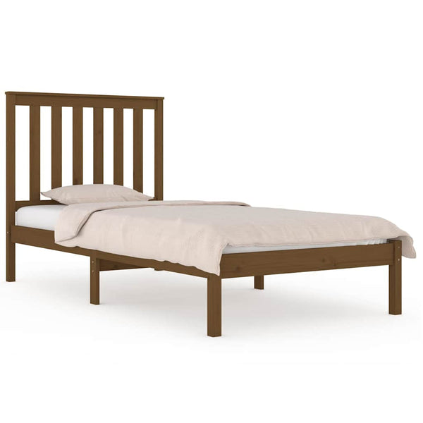 Sängynrunko hunajanrusk täysi mänty 75x190 cm Small Single