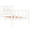 Valkoinen sängynrunko Teador 90x190cm (puu single)