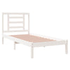 Valkoinen sängynrunko Getina 75x190cm (puu small single)
