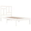 Valkoinen sängynrunko Sibylla 90x190cm (mänty single)