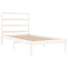 Valkoinen sängynrunko Sincutica 90x200cm (mänty)