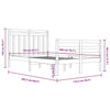 Sängynrunko Alesina 120x200cm (puu)