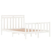 Valkoinen sängynrunko Lotty 135x190cm (mänty double)