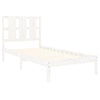 Valkoinen sängynrunko Tiganu 100x200cm (mänty)