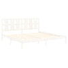 Valkoinen sängynrunko Tiganu 180x200cm (mänty super king)