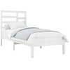 Valkoinen sängynrunko Mea 90x200cm (puu)