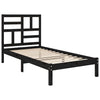 Musta sängynrunko Marigena 100x200cm (puu)