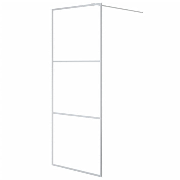 Walk-in suihkuseinäke hopea 80x195 cm kirkas ESG-lasi