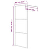 Walk-in suihkuseinäke hopea 80x195 cm kirkas ESG-lasi