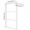 Walk-in suihkuseinäke hopea 115x195 cm kirkas ESG-lasi