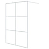 Walk-in suihkuseinäke valkoinen 140x195 cm kirkas ESG-lasi