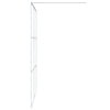 Walk-in suihkuseinäke valkoinen 140x195 cm kirkas ESG-lasi