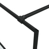 Walk-in suihkuseinäke musta 80x195 cm puolihuurrettu ESG-lasi