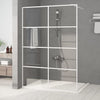 Walk-in suihkuseinäke valkoinen 140x195 cm kirkas ESG-lasi