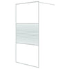 Walk-in suihkuseinäke valkoinen 100x195 cm kirkas ESG-lasi