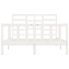 Valkoinen sängynrunko Gestiune 160x200cm (mänty)