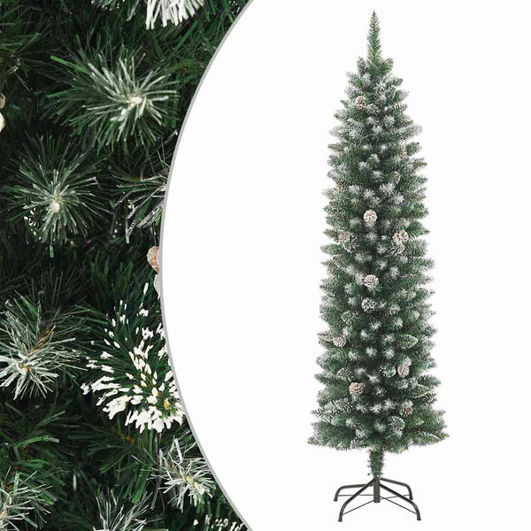 Ohut tekojoulukuusi jalustalla 120 cm PVC