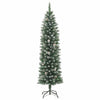 Ohut tekojoulukuusi jalustalla 120 cm PVC