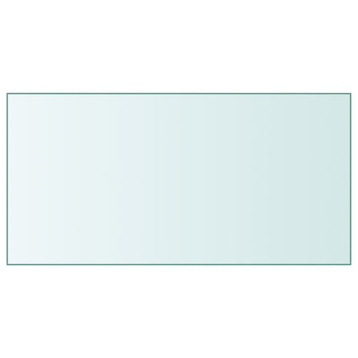 Pöytälevy läpinäkyvä 50x100 cm karkaistu lasi
