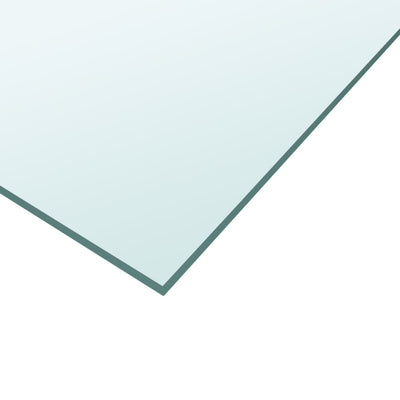 Pöytälevy läpinäkyvä 50x100 cm karkaistu lasi