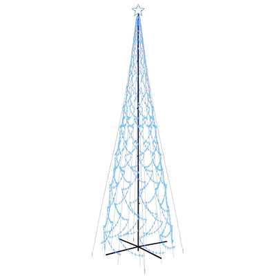 Sinistä kartio joulukuusi Culuta 230x800cm (3000 led-valoa)