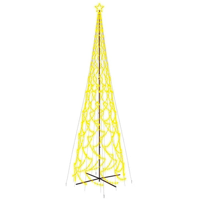 Lämpimän valkoista kartio joulukuusi Culuta 230x800cm (3000 led-valoa)