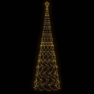 Lämpimän valkoista kartio joulukuusi Culuta 230x800cm (3000 led-valoa)