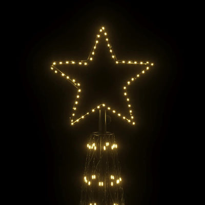 Lämpimän valkoista kartio joulukuusi Culuta 230x800cm (3000 led-valoa)