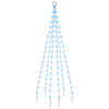 Sinistä joulukuusi lipputankoon Mirodica 180cm (108 led-valoa)